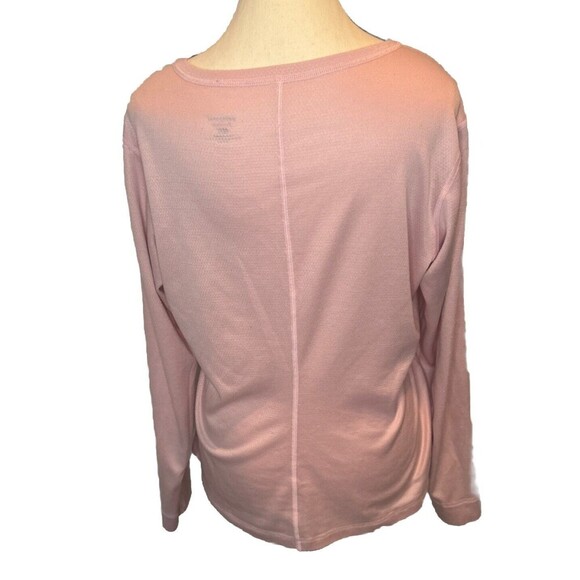 Women’s Patagonia Apilene PINK w/Buttons Knit Long Sleeve Top Shirt Polyester L - Picture 5 of 9